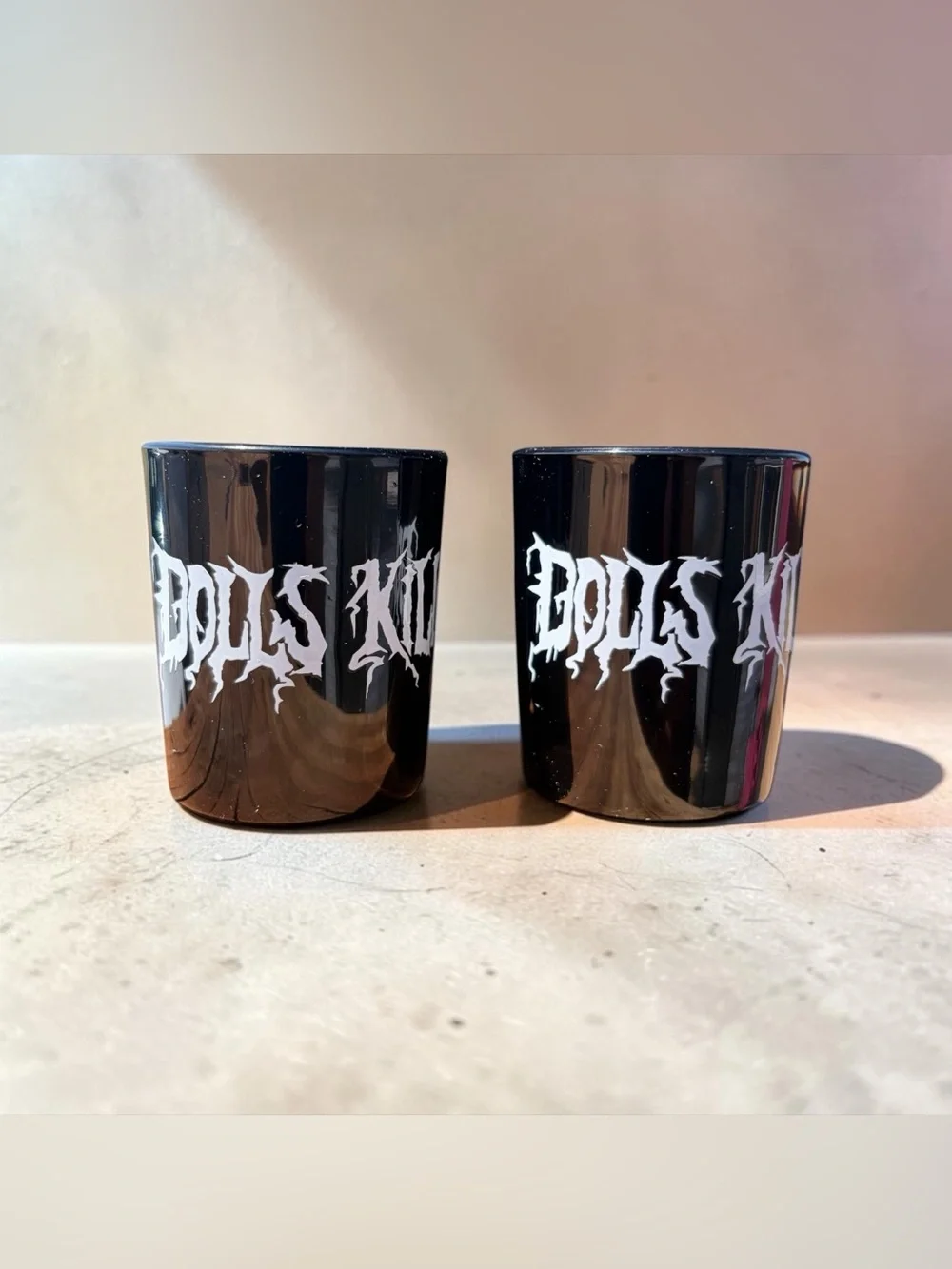 DOLLS KILL GOTHIC SHOT GLASS PAIR